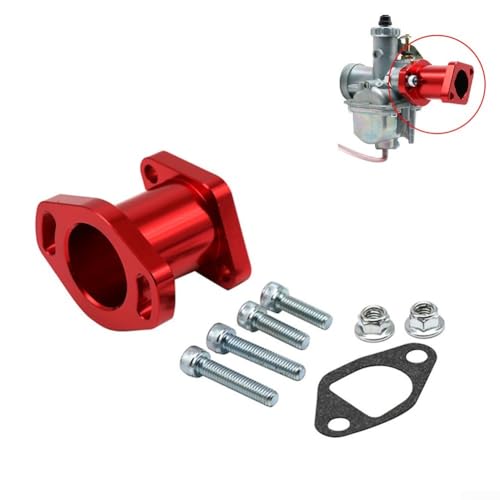 Für VM22 PZ19 PZ26 CNC Ansaugkrümmeradapter Motoranschluss Entwickelt für maximale Effizienz (rot) von FUANA