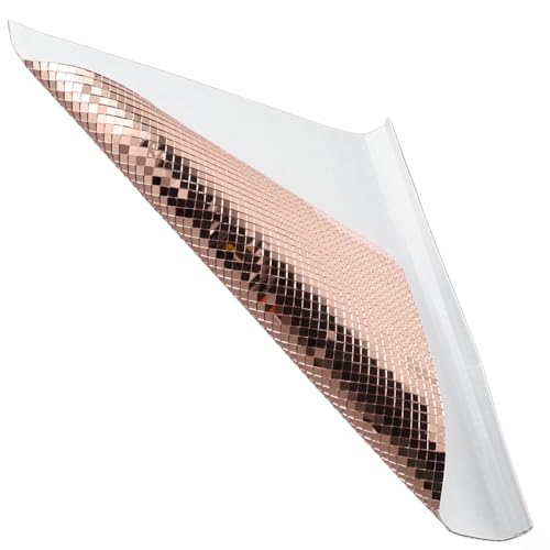 Innovative DIY Discokugel Wanddekoration mit Spiegelaufklebern Komplettset 3600 Stück (Roségold) von FUANA