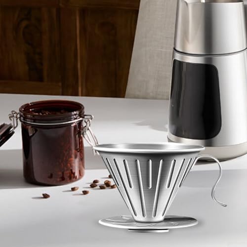 Kompakter 304 Edelstahl Kaffee-Tropfer und Halter für Zuhause und Camping (S) von FUANA