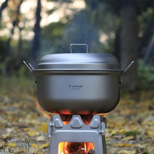 Kompaktes Dampfgarer-Set 2-in-1 Suppentopf-Design für effiziente Mahlzeiten-Zubereitung im Freien (2,8 l) von FUANA