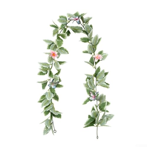 Künstliche Blumenranke mit realistischen Blütenblättern für DIY Hochzeit und Zuhause Ambiente Enhancement (C) von FUANA
