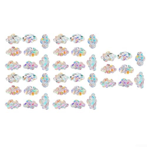 Lebendige 3D-Fensteraufkleber, Wolkenform, einfache statische Haftung, für Vogelsicherheit und faszinierendes Sonnenlichterlebnis (5 Sets) von FUANA