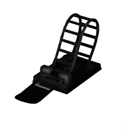 Mühelose Organisation, 100 Nylon-Kabel-Management-Clips für jeden Raum (schwarz) von FUANA