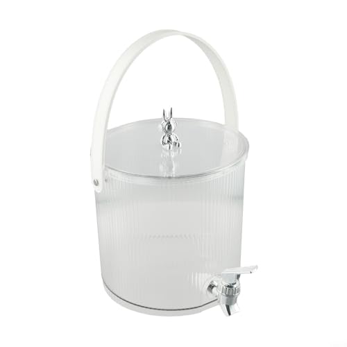 Multifunktionaler Getränkespender 3 5 l/5 l, um Ihre Lieblingsgetränke bereit zum Servieren zu halten (weiß 3,5 l) von FUANA