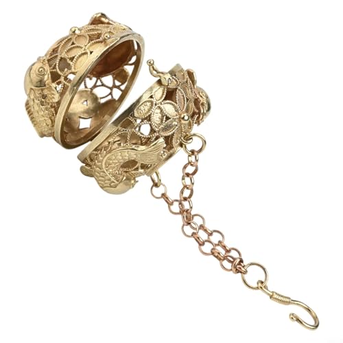 Retro Messing Aromatherapie Perfektes Accessoire zur Verbesserung der Atmosphäre mit beruhigenden Düften (Gold) von FUANA