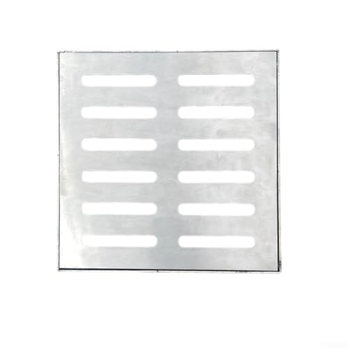 Rutschfeste Edelstahl-Bodenablaufabdeckung bietet Sicherheit und Haltbarkeit in stark frequentierten Bereichen (200 x 200 x 30 x 3 mm) von FUANA