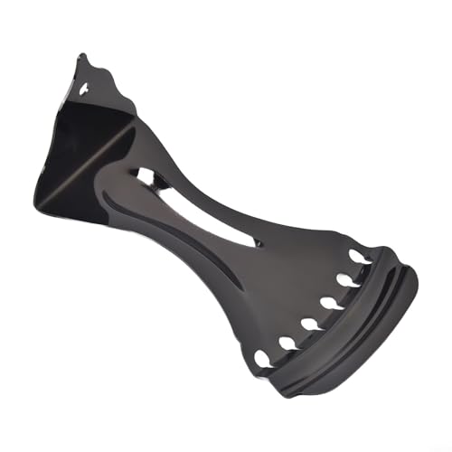 Sattelrückplatte Saitenhalter kompatibel mit Jazz-Gitarren und Resonatoren (schwarz) von FUANA