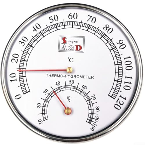 Sauna-Thermometer und Hygrometer Wanduhr mit Timer für genaue Ablesungen in verschiedenen Einstellungen Sauna-Thermometer und Hygrometer Wanduhr mit Timer für genaue Ablesungen in verschiedenen Einstellungen von FUANA
