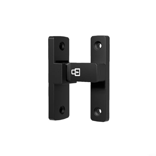 Schiebetür-Diebstahlsicherung aus Zinklegierung, mit Schrauben (schwarz) von FUANA