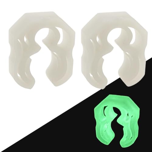 Schnellverschluss-Schlauchschelle für Tauchschlauch, 10, 16 mm Durchmesser, mit Manometer-Haken zur sicheren Befestigung von Tauchzubehör (Luminöses Grün) von FUANA