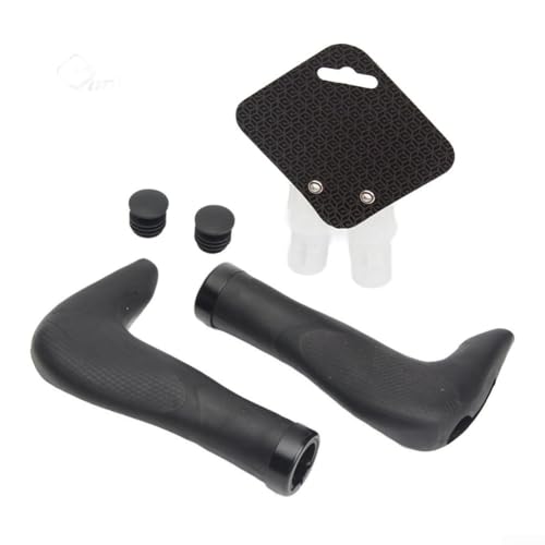 Silikon-Griffe für Fahrräder mit rutschfestem Design für verbesserte Fahrkontrolle (ein Paar schwarz) von FUANA