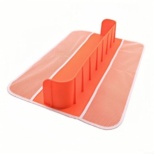 Silikon-Tablett mit Spritzschutz, um Badezimmer ordentlich zu halten, während Kinder sicher spielen (orange) von FUANA
