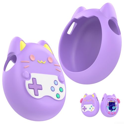 Ultradünne Silikonhülle, kompatibel mit Tamagotchi Paradise Virtual Pet Machine mit rutschfester und sicherer Passform, Blau von FUANA