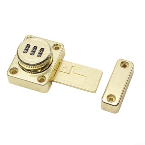 Verbessern Sie Ihre Sicherheit zu Hause mit einem verlängerten Bolzenschloss mit benutzerdefinierten Code-Optionen (Gold) von FUANA