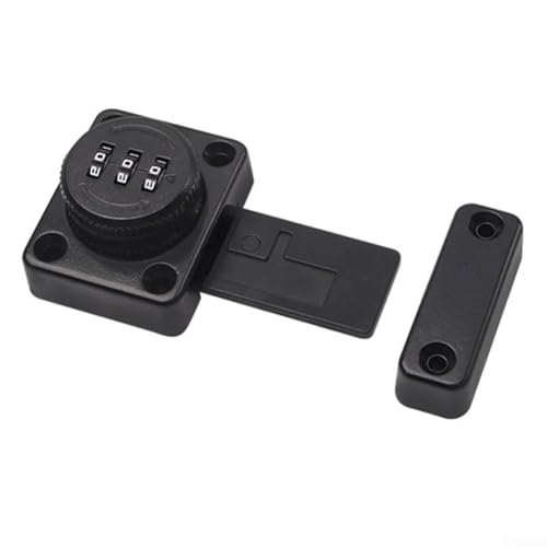 Verbessern Sie Ihre Sicherheit zu Hause mit einem verlängerten Bolzenschloss mit benutzerdefinierten Code-Optionen (schwarz) von FUANA