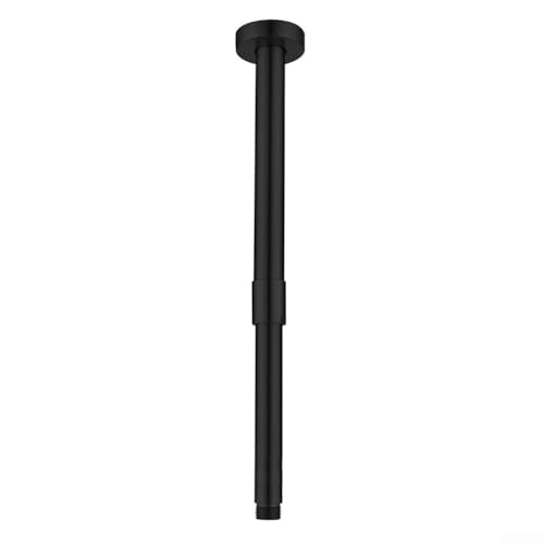 Verstellbarer Duschschlauch aus hochwertigem Edelstahl, perfekt für jeden Duschkopf (schwarz) von FUANA