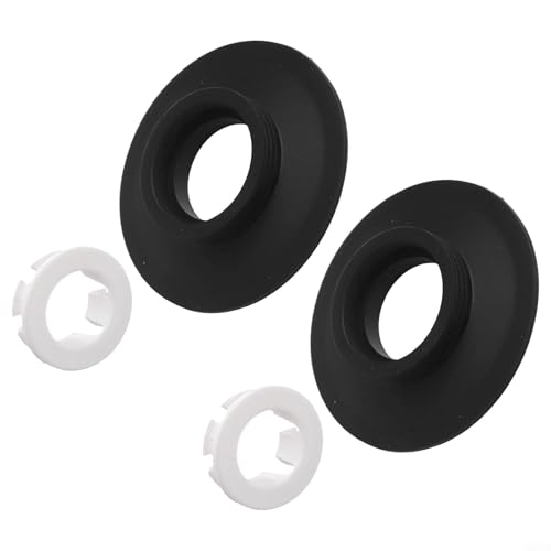 WC-Spülventildichtung, Ersatz-Set, 24-teilig, kompatibel mit SV01967 und anderen SV-Modellen für zuverlässige Abdichtung (schwarz, 2 Stück) von FUANA