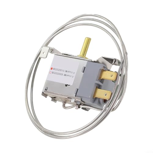 WPF22L Mechanischer Temperaturregelungsschalter für Kühlschränke, 2-poliges Thermostat, kompatibel mit Gefrierschränken, Getränkekühlern und Vitrinen, 220 V, 4 A, 50/60 Hz, mit 90 cm Sonde WPF22L Mechanischer Temperaturregelungsschalter für Kühlschränke, 2-poliges Thermostat, kompatibel mit Gefrierschränken, Getränkekühlern und Vitrinen, 220 V, 4 A, 50/60 Hz, mit 90 cm Sonde von FUANA