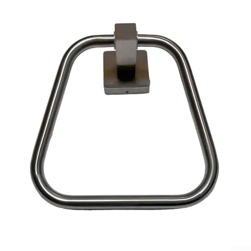 Walls Friendly Eleganter Trapez-Handtuchring aus langlebigem Edelstahl (Silber) von FUANA