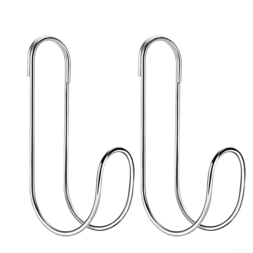 Wasserrohr-Aufhänger aus Edelstahl für Fahrzeugreparatur, Garten, Outdoor, Autowäsche, Metallregal, um Schläuche organisiert zu halten und (2 Stück) von FUANA