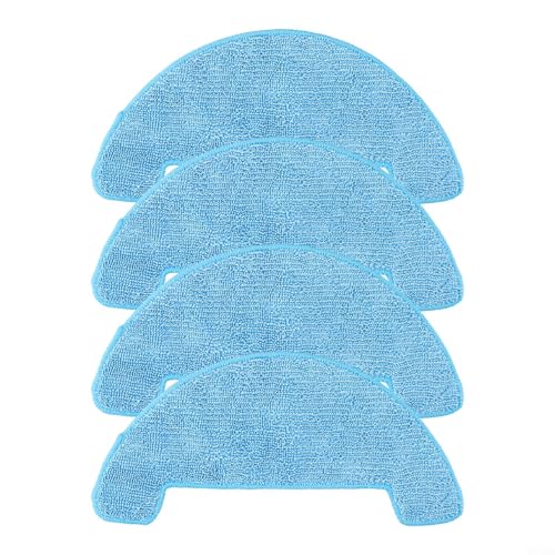 Wischmopp-Pad Tücher Staubsauger Ersatzteile Zubehör Ersatz Wischtuch Kit für Cecotec für Conga 2299 Ultra Home für X-Treme Staubsauger Teile (4 Stück) von FUANA