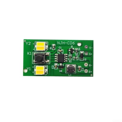 1 2V Solarlichtregler Leiterplatte mit 8 Modi und Dual weiß/warm LED Setup kompatibel mit NiMH Akkus für Außenbeleuchtung von FUBESK
