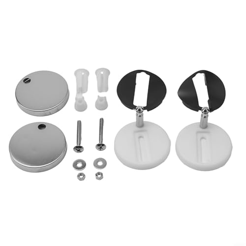 2 Stück Edelstahl-WC-Deckelscharnierschrauben Befestigungsschrauben für zuverlässigen Ersatz an Wand-WCs, passend für Standard-Deckelscharniere (B 60 mm) von FUBESK