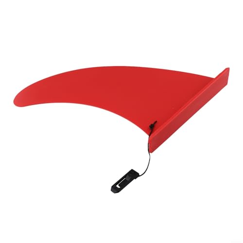 22,9 cm Surf Water Fin Board, Essential Tail Fin for Enhanced Tracking on Water (rot) von FUBESK