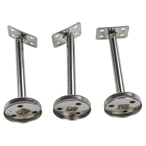 3 bewegliche Säulenhalterungen aus 304 Edelstahl für sichere Handlaufunterstützung (120 mm-B) von FUBESK