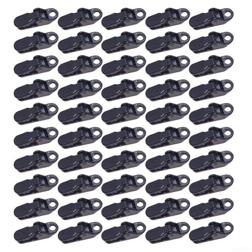 50 Stück Zeltplanen-Clips, zuverlässige Kunststoffklemmen zur Sicherung von Planen und Markisen 50 Stück Zeltplanen-Clips, zuverlässige Kunststoffklemmen zur Sicherung von Planen und Markisen von FUBESK