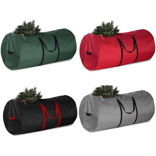 76,2 x 152,4 cm Weihnachtsbaum-Aufbewahrungstasche mit wasserdichtem Oxford-Tuch-Material, Organizer zum Schutz der Bäume vor Staub, Feuchtigkeit und Schäden (grau) von FUBESK