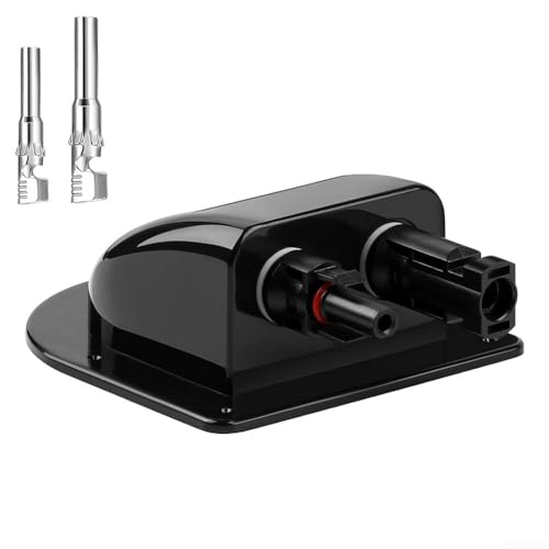 ABS wasserdichte Solarpanel-Kabel-Abzweigdose zum Schutz von Verbindungen an Solarmodulen, konzipiert für den Einsatz auf Wohnwagendächern, Wohnmobilen, Booten und Solaranlagen im Freien (1 Stück) von FUBESK