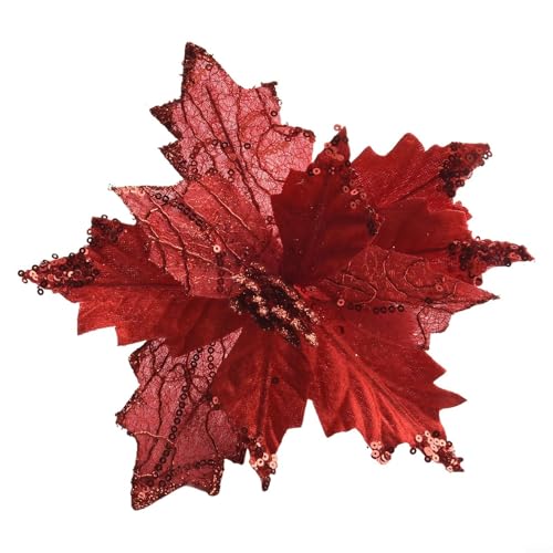 Atemberaubend schöne glitzernde Blumen, um Ihr festliches Ambiente zu verbessern (rot) von FUBESK