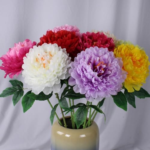 Atemberaubende große künstliche Pfingstrosen, perfekt für Zuhause und Veranstaltungen, Dekoration (grün) von FUBESK