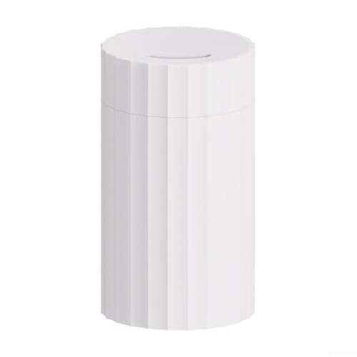 Auto-Diffusor für ätherische Öle, 100 ml, USB-Luftbefeuchter mit bunten LED-Lichtern und automatischer Wassererkennung (weiß) von FUBESK