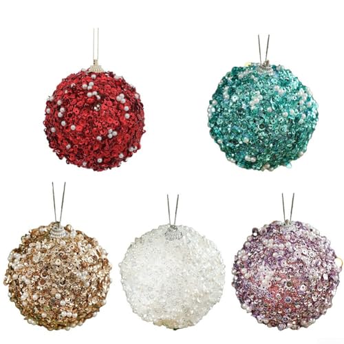 Bezaubernder Glitzer für Weihnachtskugel-Dekorationen, perfektes Zubehör für Hochzeiten, Jubiläen und mehr (lila) von FUBESK