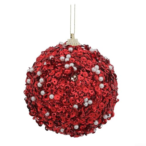 Bezaubernder Glitzer für Weihnachtskugel-Dekorationen, perfektes Zubehör für Hochzeiten, Jubiläen und mehr (rot) von FUBESK