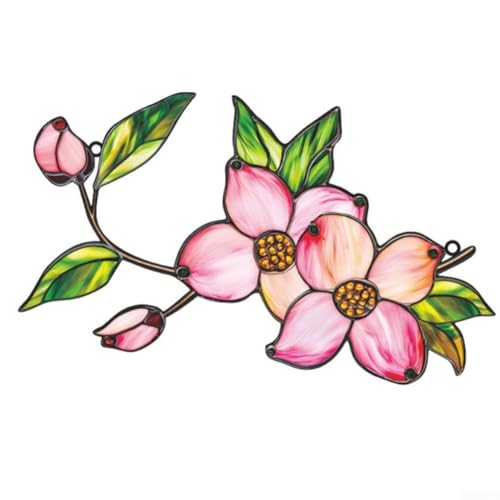 Charmante Metall-Blumen-Wandkunst mit Saugnapf, perfekt für die Verschönerung Ihrer Wohnkultur von FUBESK