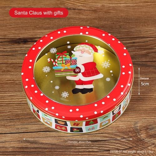 Charmante transparente Aufbewahrungsbox aus Metall für die Organisation von Weihnachts-Leckereien (D) von FUBESK