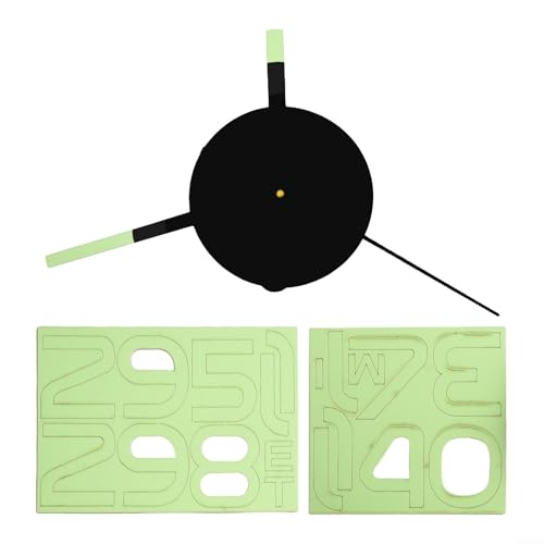 DIY 3D Spiegel Große Wanduhr für Zuhause und Büro Einzigartiges Design und einfacher Montageprozess (Nachtlicht) von FUBESK