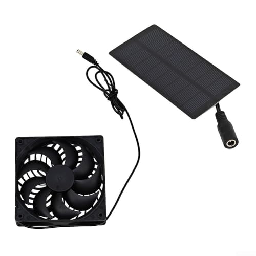 Effizienter solarbetriebener Ventilator, 2 W, für Camping, Gewächshäuser und Scheunen von FUBESK