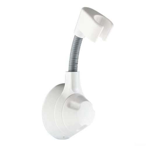 Einfach zu installierender Duschkopfhalter mit starker Saugkraft für Handbrausen (weiß) von FUBESK