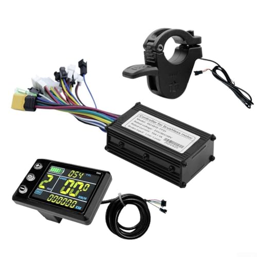 Elektromotor Brushless Controller Kit 24V 36V 48V 250W mit LCD Display und Daumengas für Elektrofahrrad von FUBESK