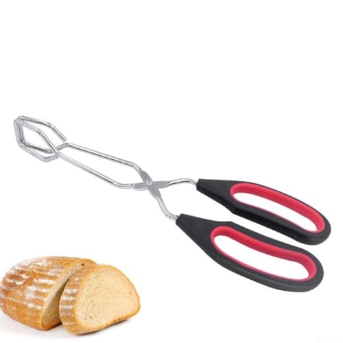 Ergonomische Lebensmittelzange und Schere mit langem Griff zum Kochen, zum Grillen und für den täglichen Gebrauch in der Küche (M) von FUBESK