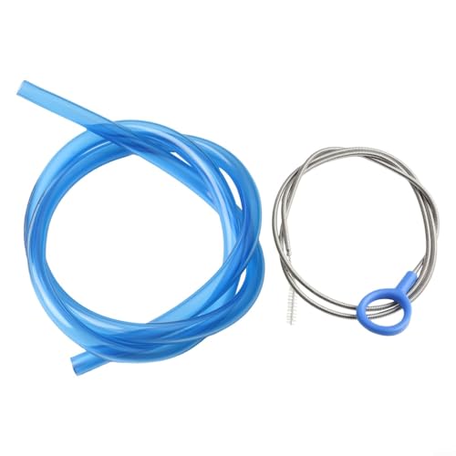 Ersatzschlauch für Trinkbehälter, mit Reinigungsbürste, reibungsloser Wasserzugang für einen aktiven Lebensstil (blau) von FUBESK