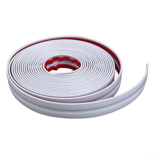 FUBESK 2 cm breite PVC-Eckverkleidung, Kantenschutz, Eckenschutz, Wandspiegel-Zierleiste, für Decke, Spiegelrahmen und mehr, Spiegeldekoration (5 m) (weiß) von FUBESK