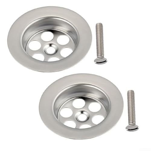 FUBESK 2er-Set Badewannen-Ablaufstopfen, Ersatz-Set mit Montagematerial, 70 mm FUBESK 2er-Set Badewannen-Ablaufstopfen, Ersatz-Set mit Montagematerial, 70 mm von FUBESK