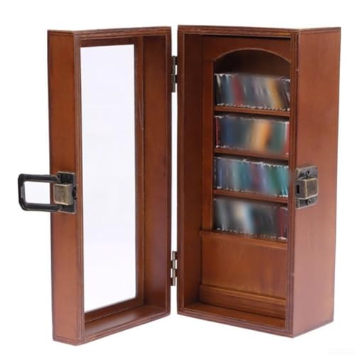 FUBESK Dekoratives 20,3 cm Mini-Bücherregal mit 100 Miniatur-Büchern zum Stressabbau von FUBESK