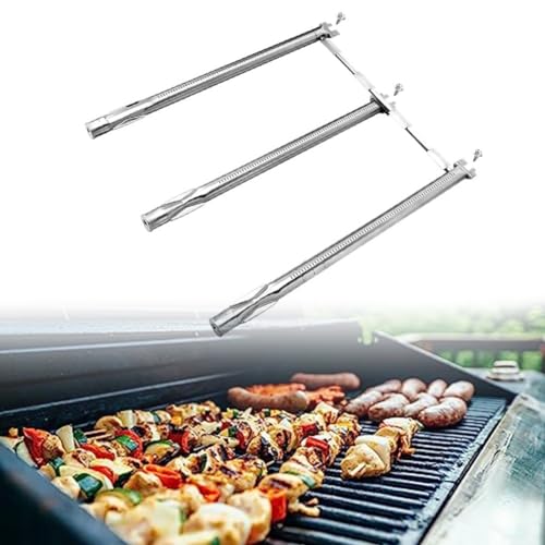 FUBESK Grill Brenner Rohr für Weber Für Spirit E310, Weber GS4 Für Spirit II E310 69787, Edelstahl Brenner Set BBQ Gasgrill Ersatzteile Zubehör von FUBESK