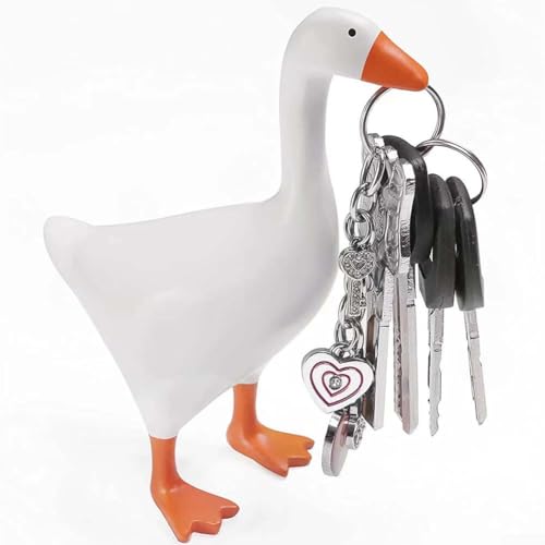 FUBESK Magnetischer Gans Schlüsselhalter Stilvolle und funktionale Schlüsselaufbewahrung für Ihr Zuhause (A) von FUBESK